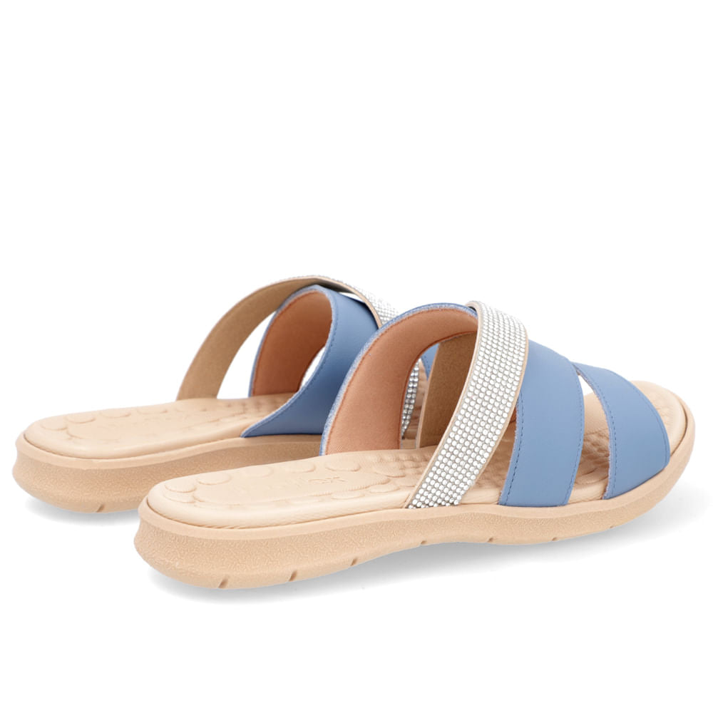 Slide Usaflex Couro Napa Conforto Palmilha Massageadora Estilo