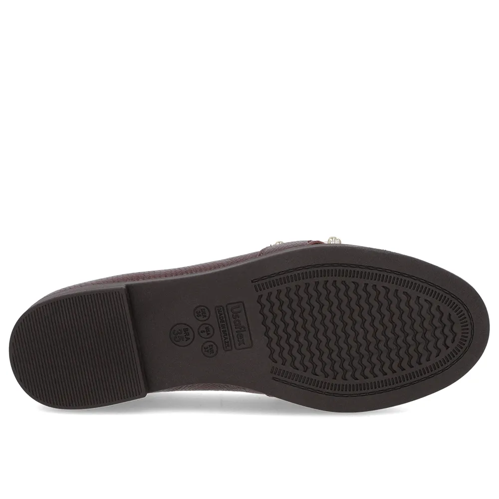Mocassim Marrom Em Couro Texturizado Comfortável E Elegante Masculino