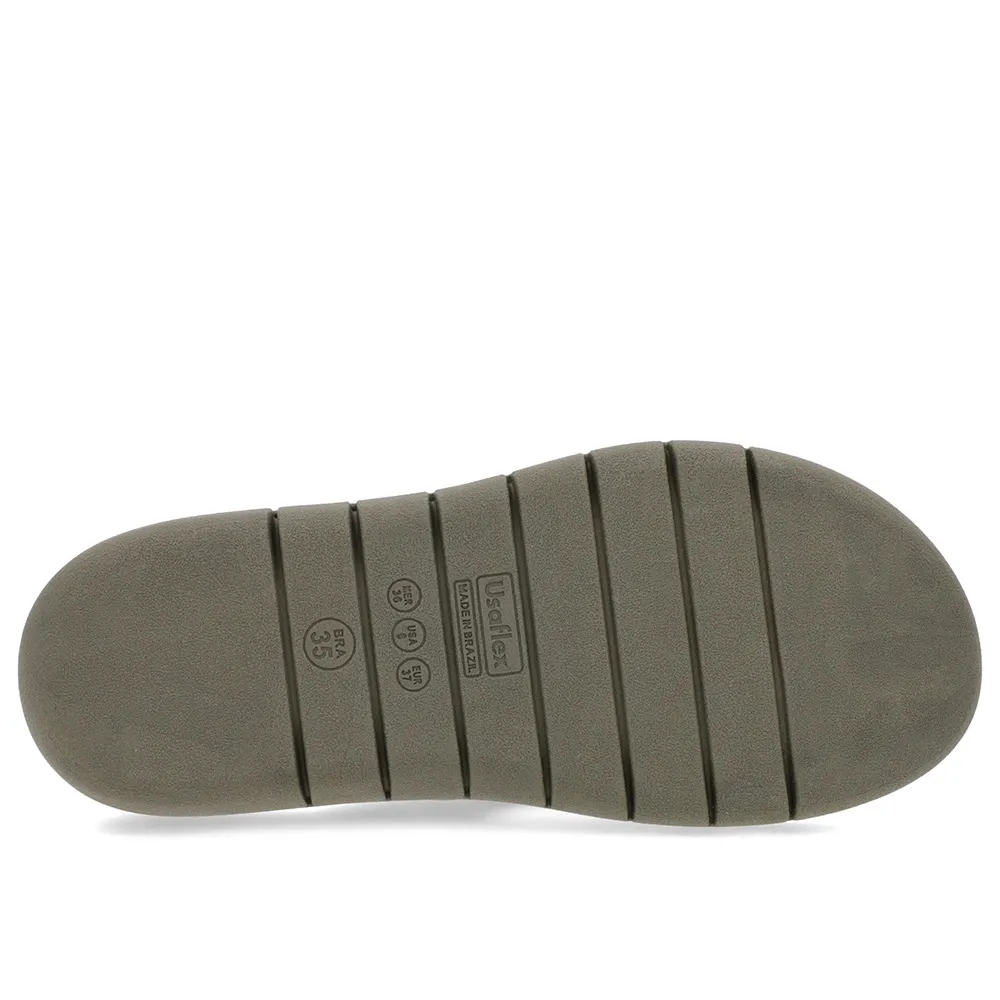 Chinelo Salto Rasteiro Tricot Verde Confortável e Estiloso Feminino