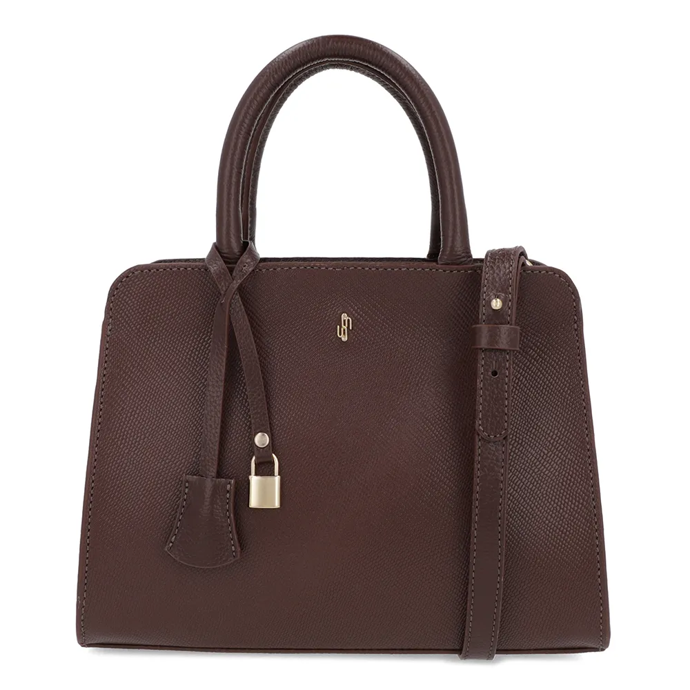 Bolsa Tote Couro Marrom Luxuosa Confortável Espaçosa Resistente Estilo