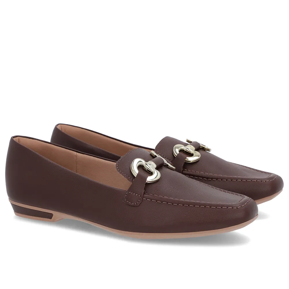 Loafer Marrom Pinhão em Couro Premium Confortável Masculino