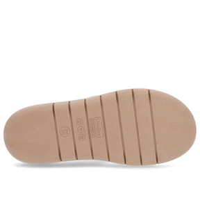 Chinelo Salto Rasteiro Tricot Branco Marfim Confortável Elegante Feminino