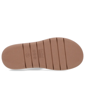 Chinelo Salto Rasteiro Tricot Marrom Confortável Estiloso Casual Feminino