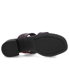 Tamanco Roxo Feminino Salto Bloco Comfortável e Estiloso Tiras