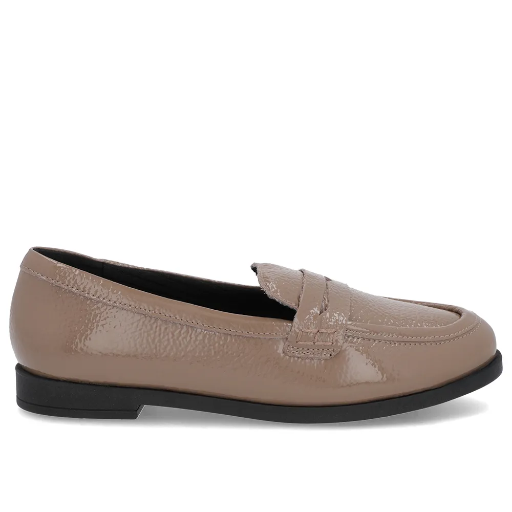 Mocassim Couro Marrom Claro Tira Conforto Durável Estilo Casual