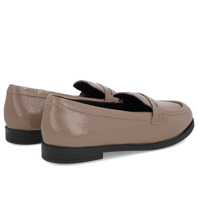 Mocassim Couro Marrom Claro Tira Conforto Durável Estilo Casual